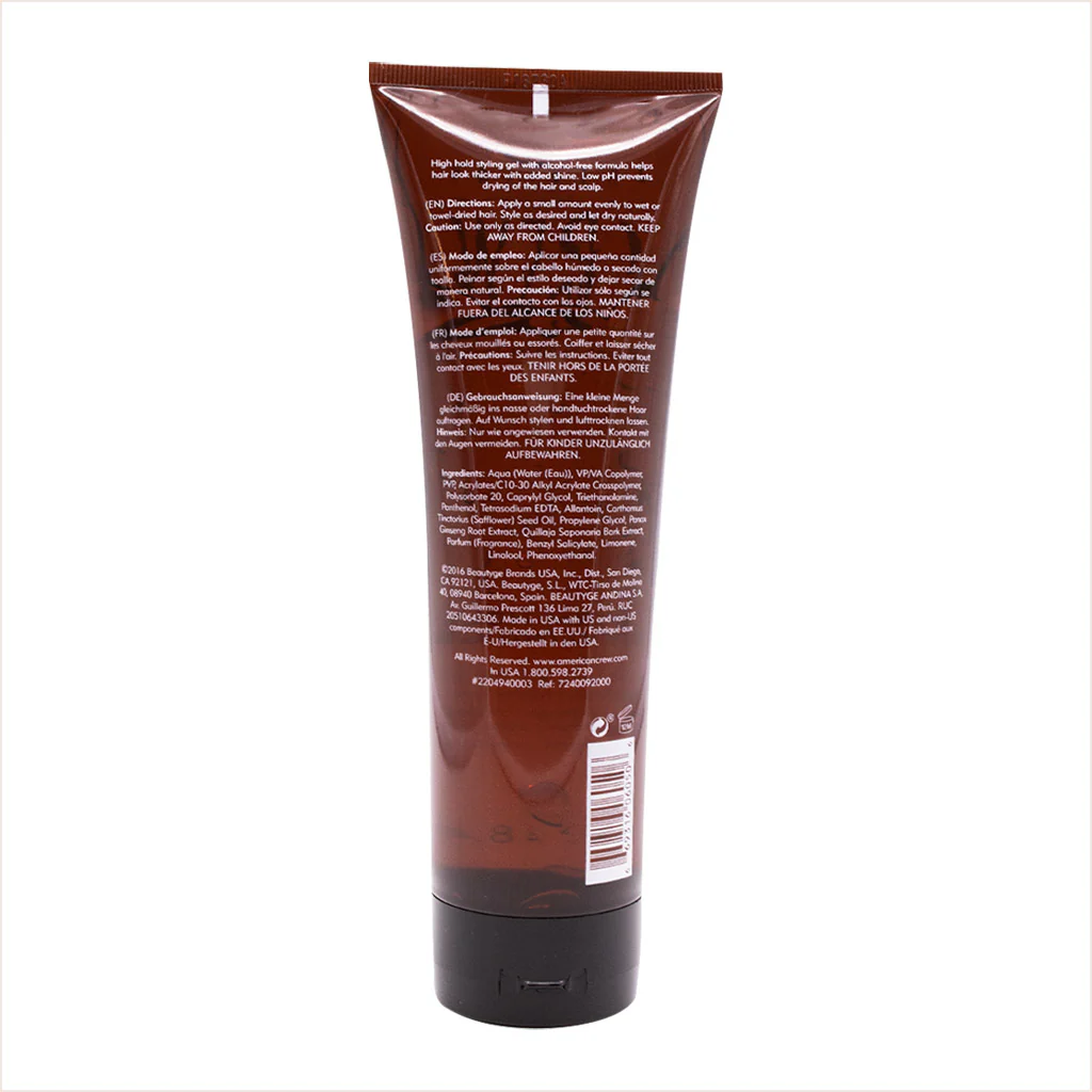 American Crew Firm Hold Styling Gel 250ml - Image 4