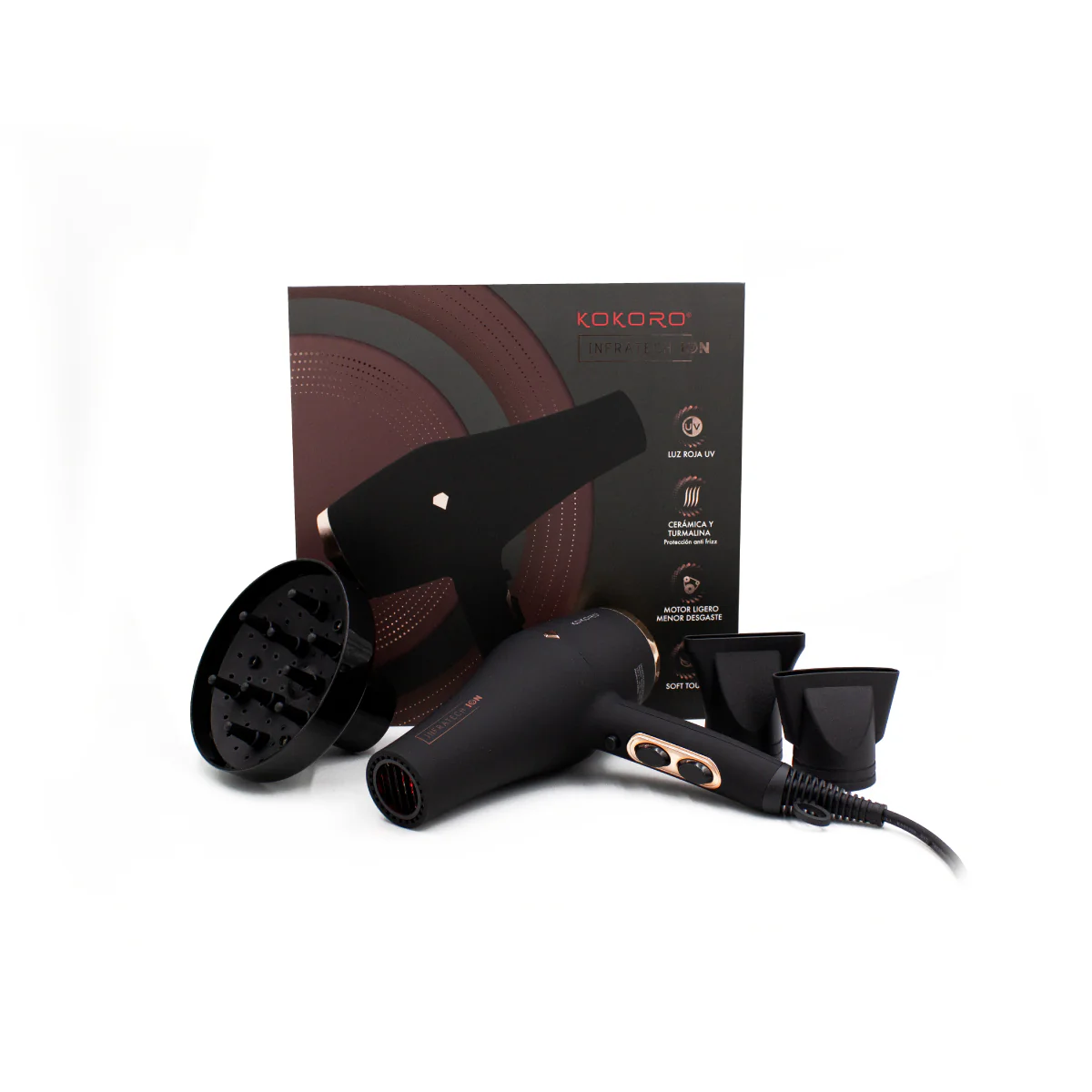 Secadora Profesional Kokoro Infratech ION Negra - Image 8