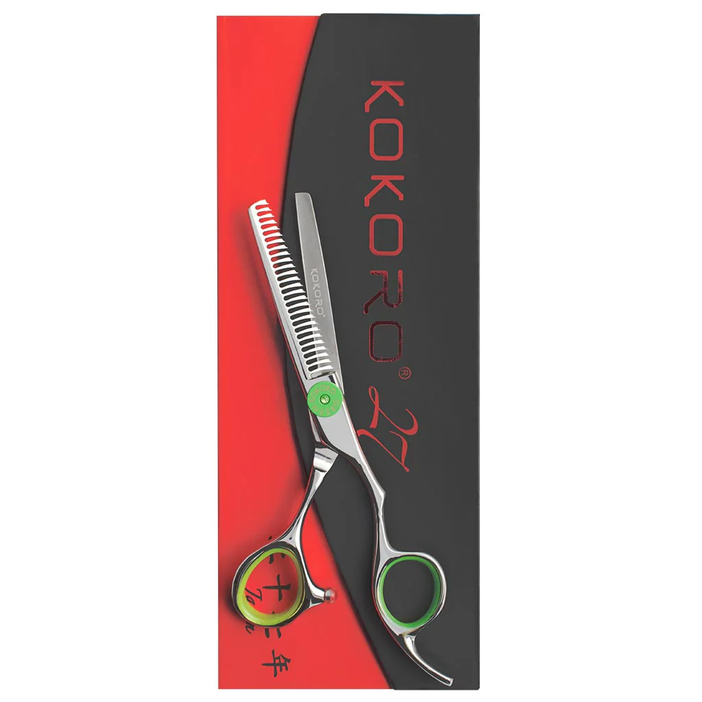 TIJERA PROFESIONAL KOKORO GREEN DE TEXTURA 5.5" - Image 4